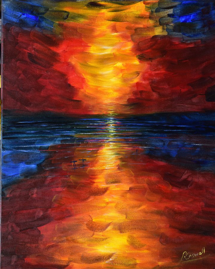 Sunset Painting For Sale Croyde