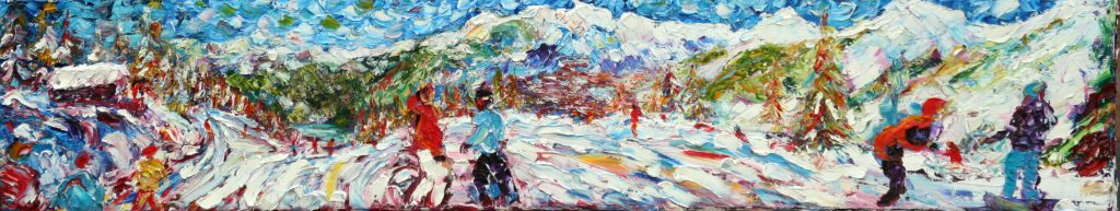 Ski painting for sale Verbier
