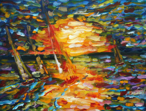 Sailing Painting For Sale Yachts Sailing Sunsets