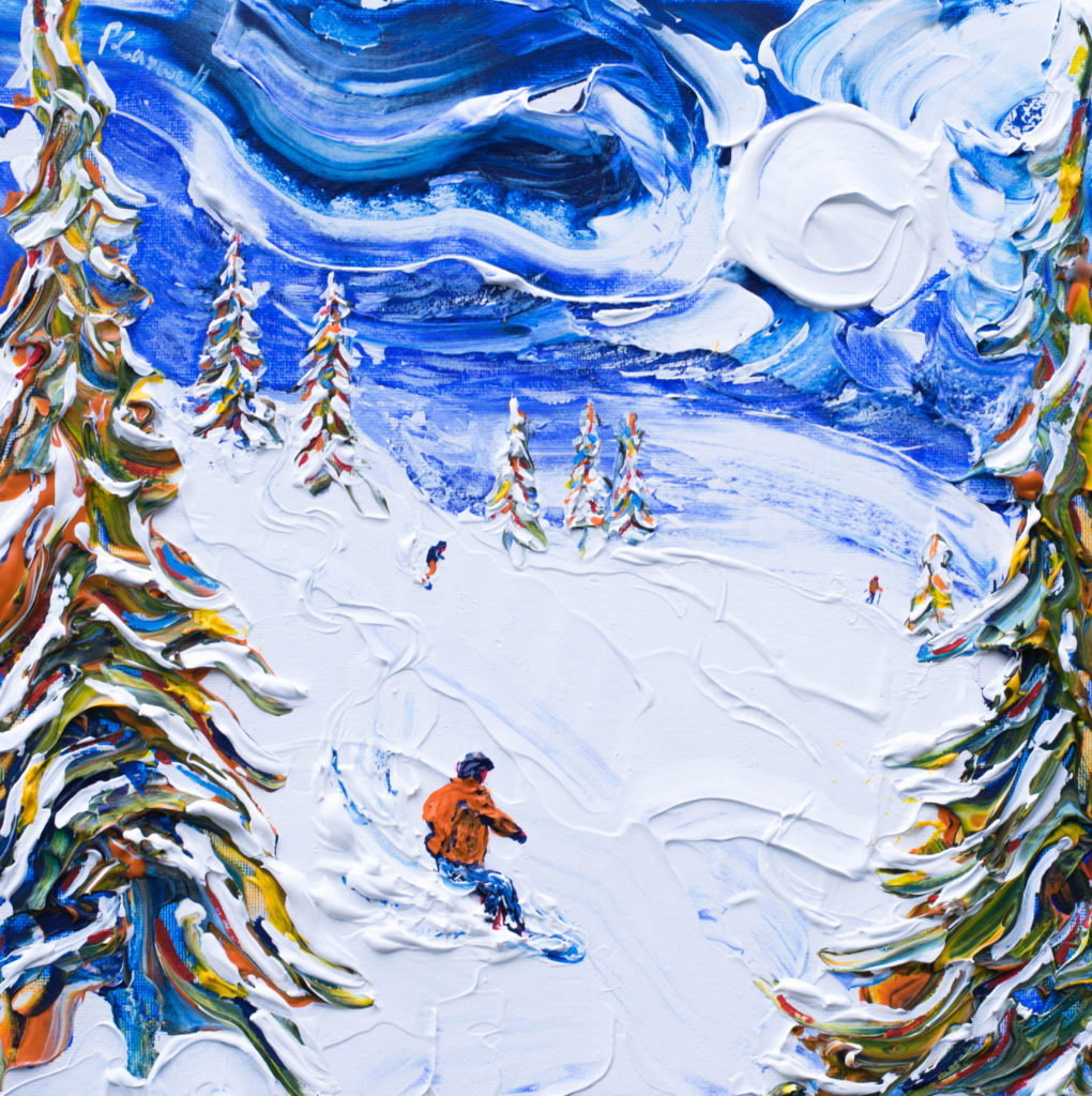 Meribel Ski Painting 3 valleys