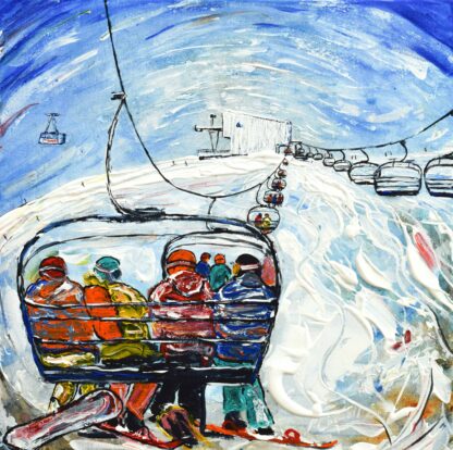 Tignes and Val d'Isere Ski Painting and Ski Poster
