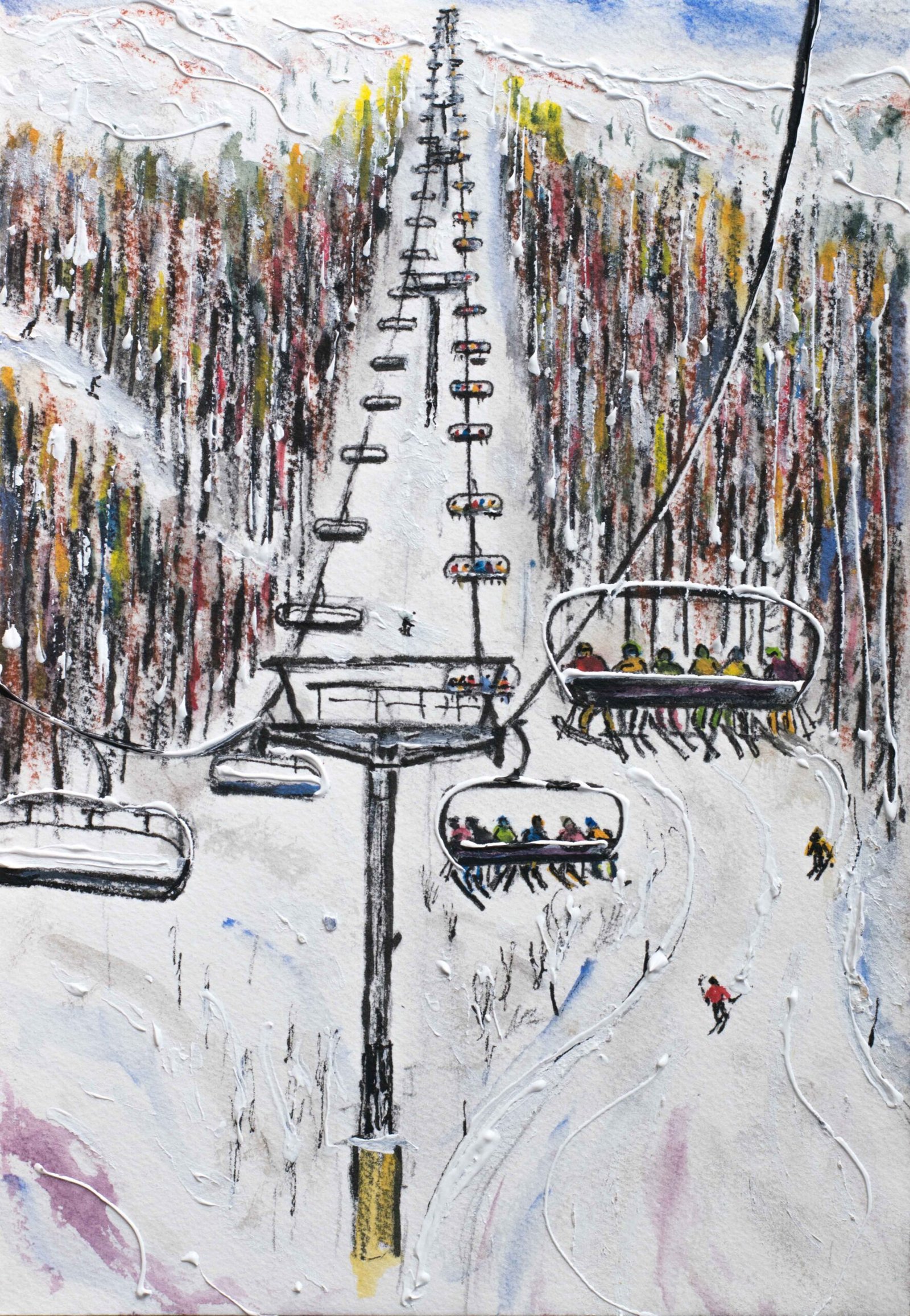 Val d’Isere Ski Paintings and Ski Prints