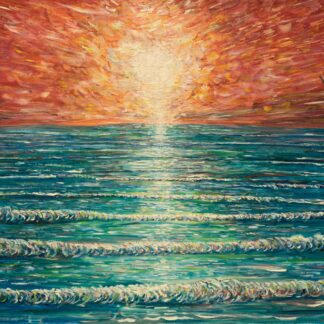 Saunton Sunset Beach Painting