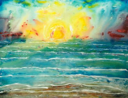 Croyde Sunset Painting