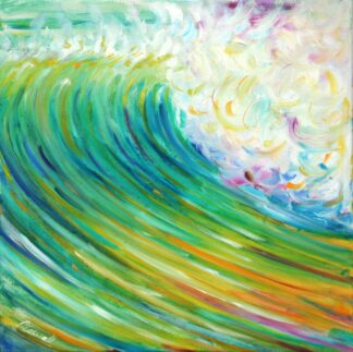 surf ocean wave croyde painting