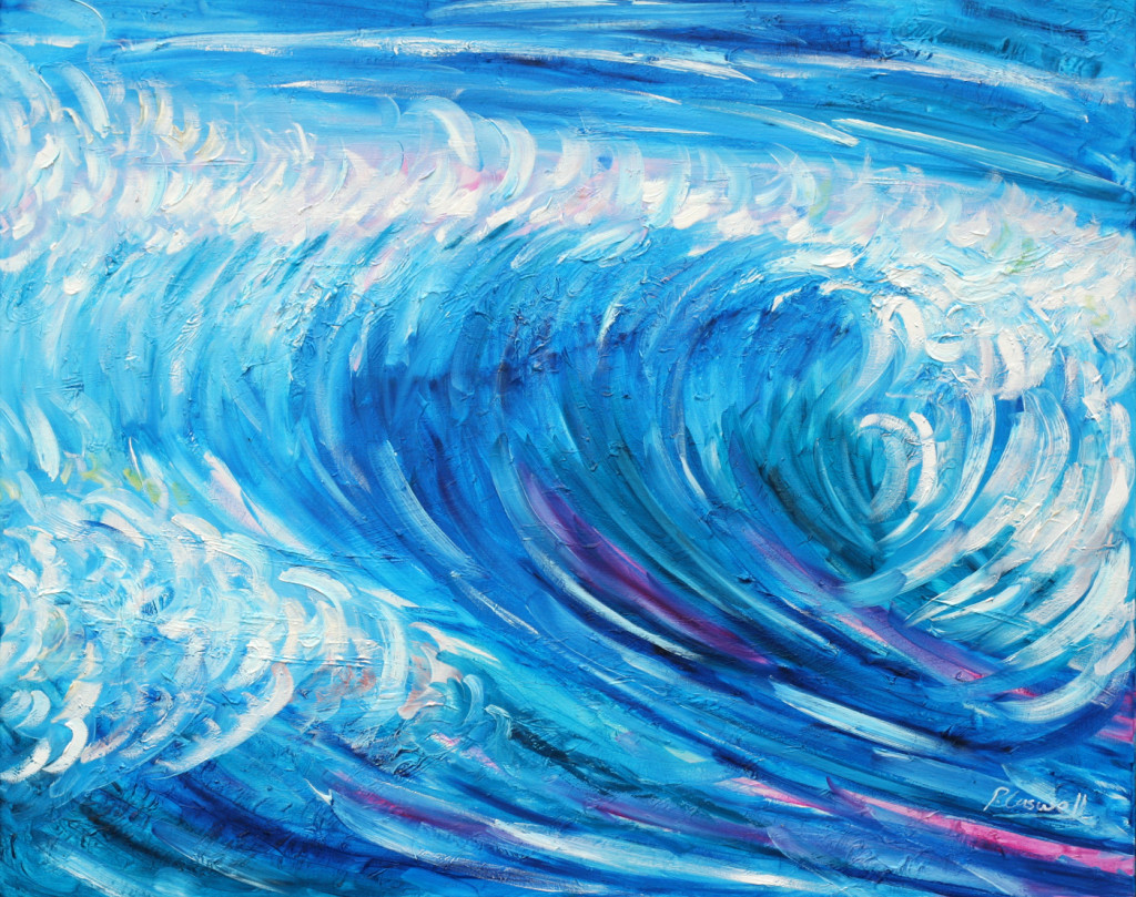 Croyde ocean wave painting for sale