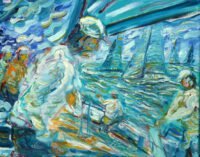 Yacht racing painting for sale