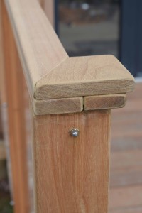 quality hard wood decking area