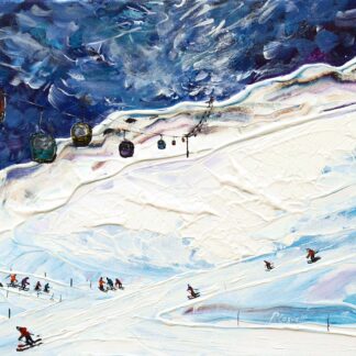 Meribel Ski Poster and Ski Print