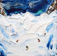 North Face Valluga Off Piste Ski Painting