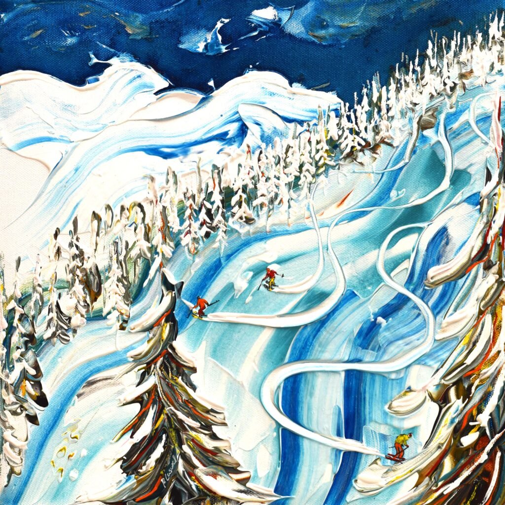 Les Arcs Ski Art Paintings