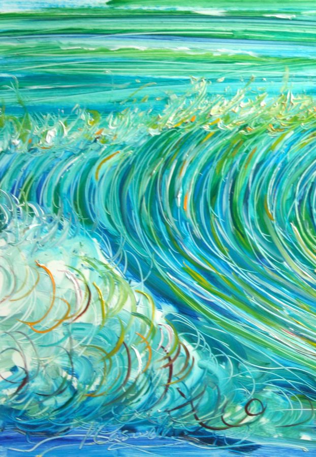 Croyde wave painting