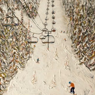 Grand Massif Flaine Snowboard Painting