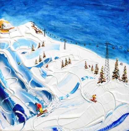 Les Crosets Ski Painting Portes du Soleil