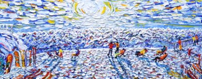 Val Thorens Skiing and Snowboarding Painting