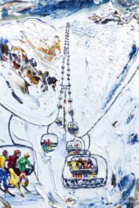 Ski Print ski painting morzine Avoriaz Portes du Soleil