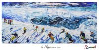 La Plagne Vintage Ski Poster