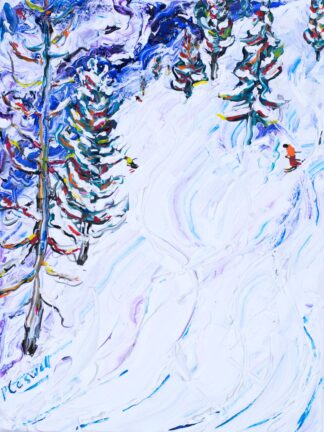 Zermatt Matterhorn ski painting and ski prints