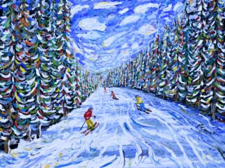 Beaver Creek Skiing Painting