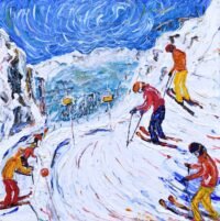 Whistler Ski Painting