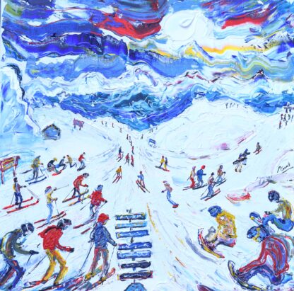 Whistler Blackcomb Ski Painting