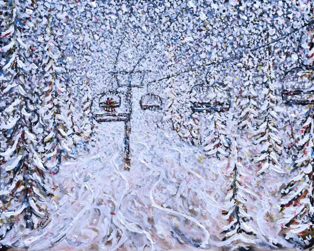 Vail Ski Painting Chair 22