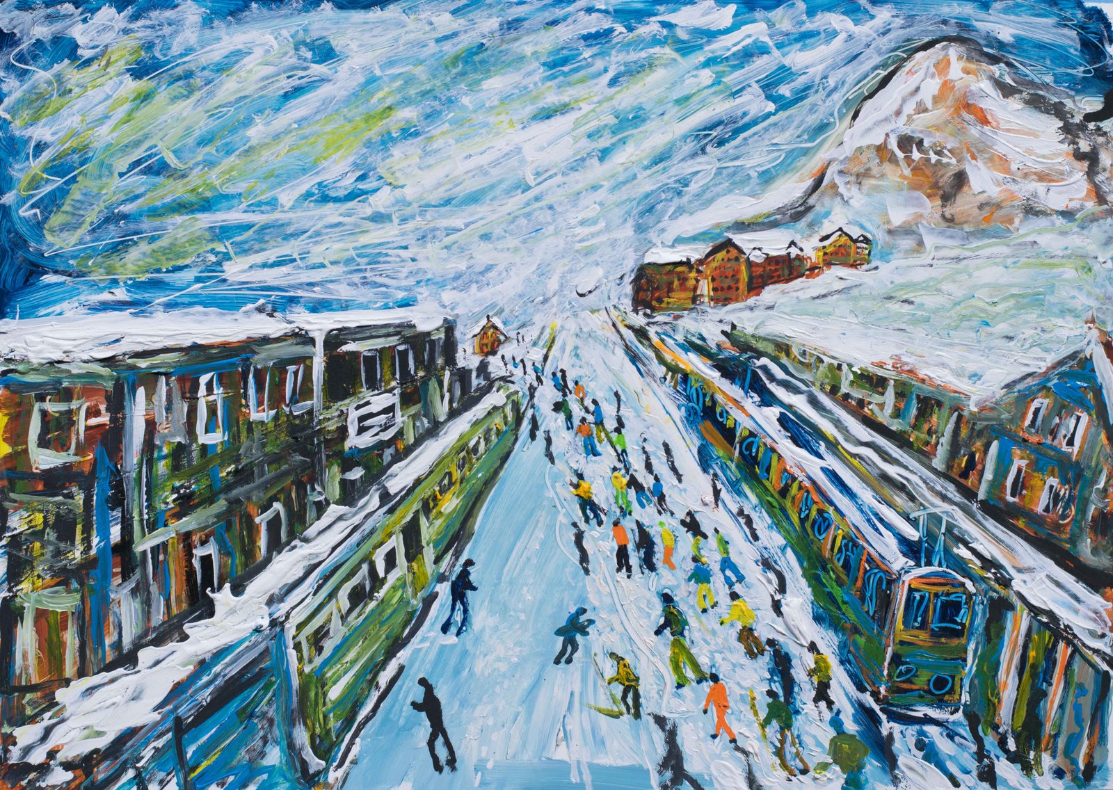 Wengen Ski Print