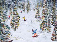 Breckenridge Snowboard Painting