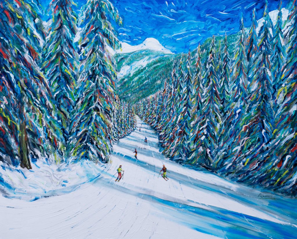 Ski Print and Ski Painting from Morzine