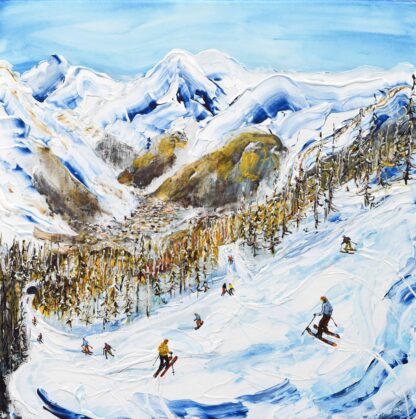 Val d'isere Ski Painting