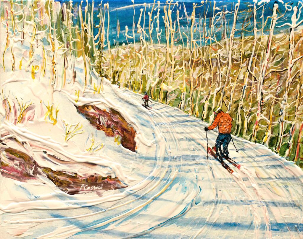 Aspen ski painting colorado