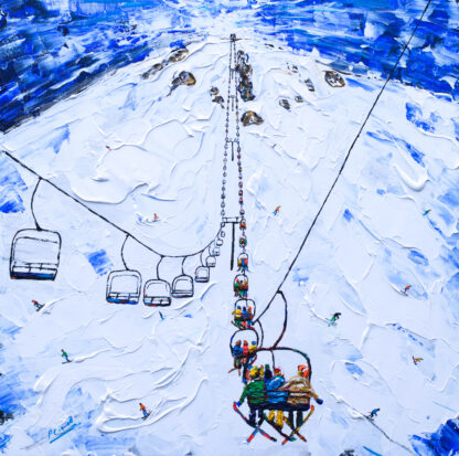 Mammoth Mountain Ski Lift Ski Print