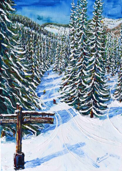 Ski Posters. Vail and Beaver Creek Ski Painting Ski Print