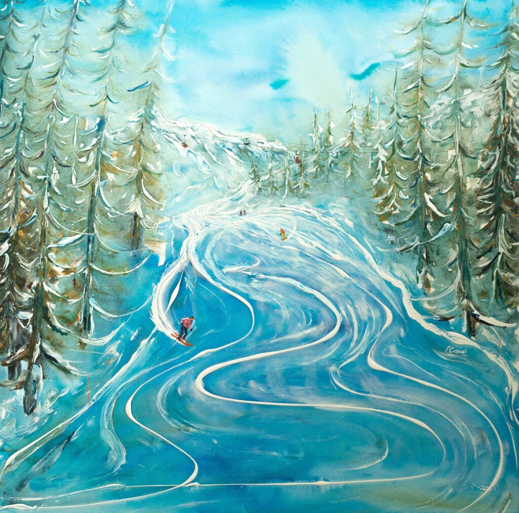 St Moritz Ski Painting Exhibition