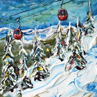 Soll Ski Art available as ski prints and ski posters