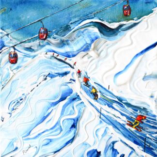 Kaprun, Kitzsteinhorn Glacier Ski Painting