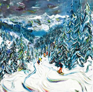 Zell am See Ski Painting