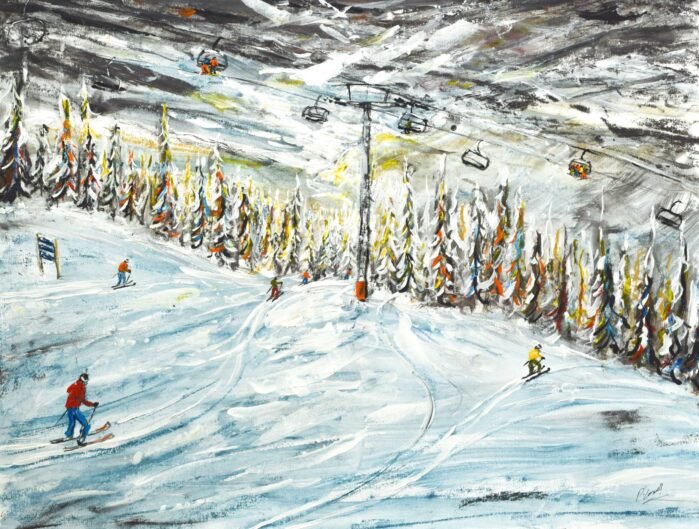 Copper Mountain Ski Art Painting