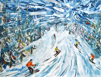 Killington Ski Area Ski Painting