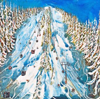 Silver Queen Gondola Aspen Mountain Ski Painting