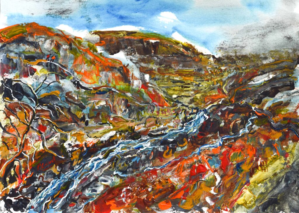 Lake District Painting - Just below Easdale Tarn near Grasmere