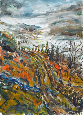 Lake District Prints Paintings Grasmere in the mist below Silver Howe