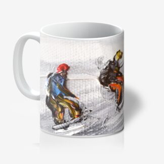 snowboarding mug