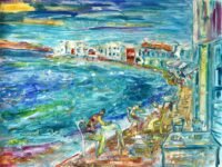 Mykonos Town Mykonos Oil Painting Little Venice