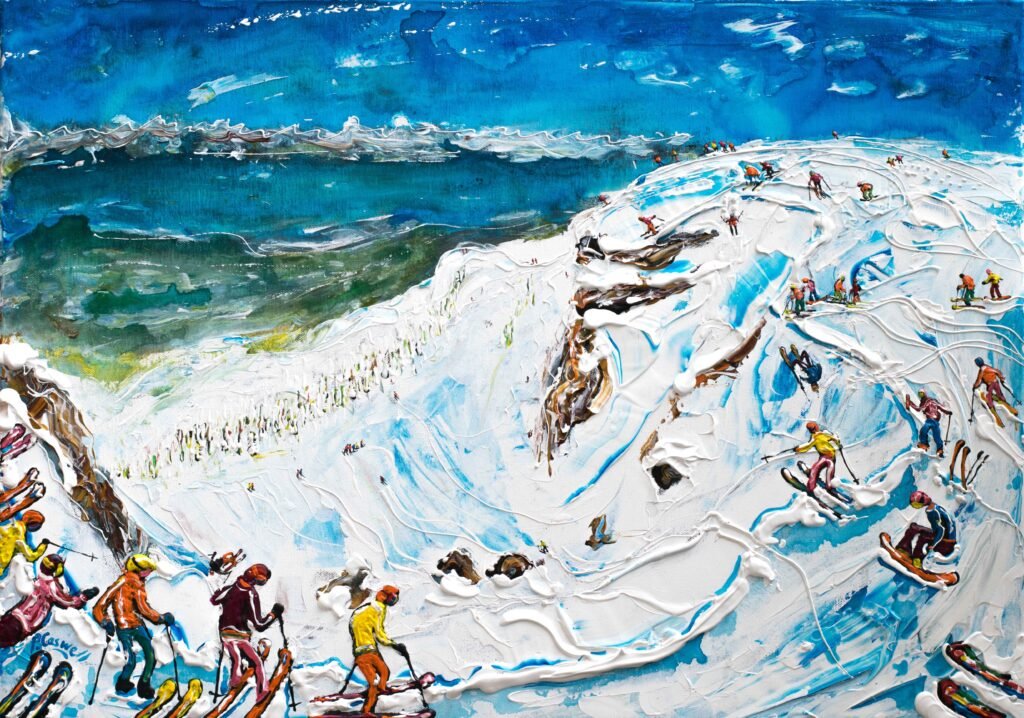 Palisades Tahoe Ski Art Paintings