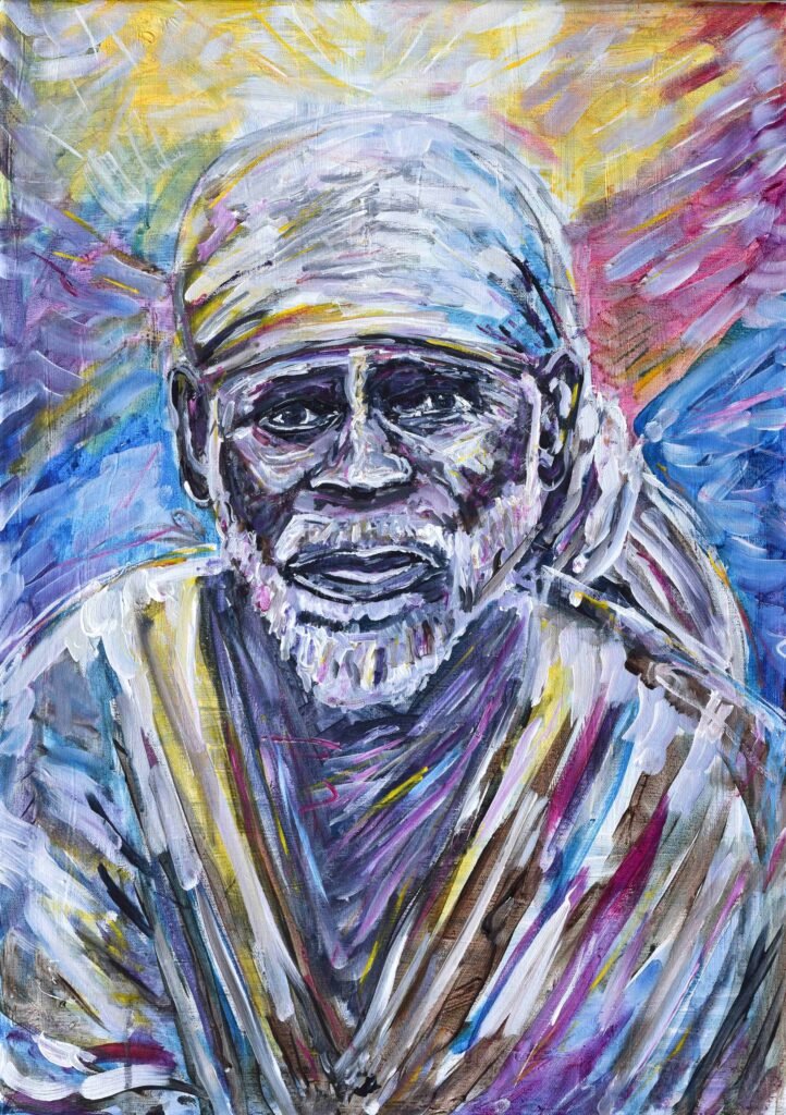 Sai Baba of Shirdi Painting available as a print