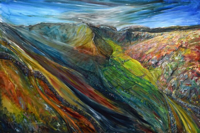Lake District Painting. Martindale Steel Knotts The Nab Bedda Fell High Street Painting Lake District